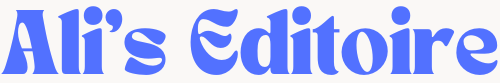 Ali's Editoire Logo